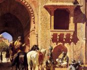 埃德温罗德威克斯 - Gate of the Fortress at Agra India